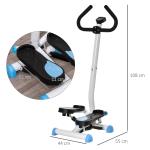 Stepper Ergonomisk Blå Stål för Hemmaträning och Motion med LCD-Monitor och Halkfria Pedaler för Effektiv Träning 55 x 44 x 108 cm Upp till 100 kg