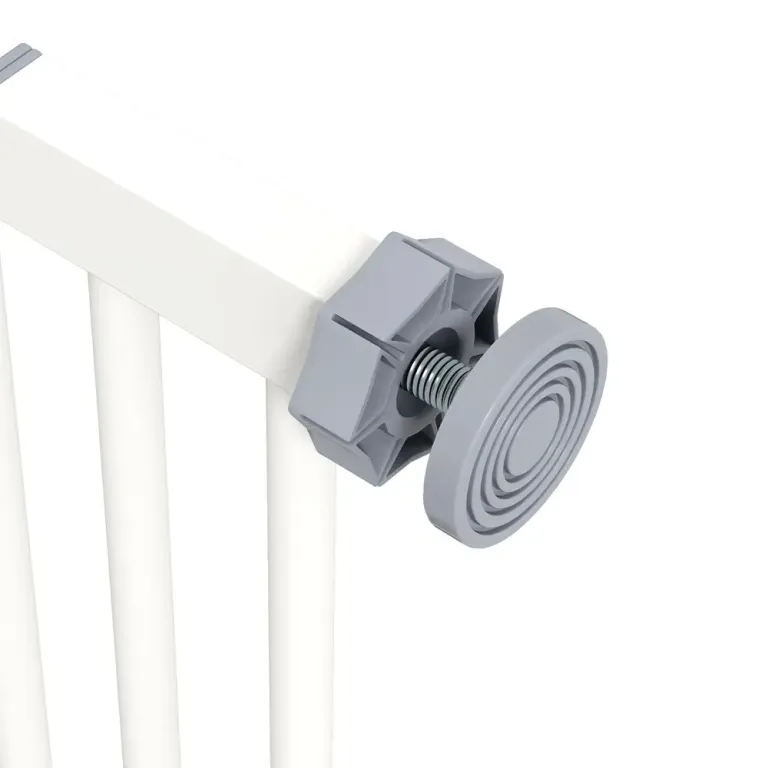 Säkerhetsgrind Trappgrind Spärrgrind Vit av Metall 74-87 cm
