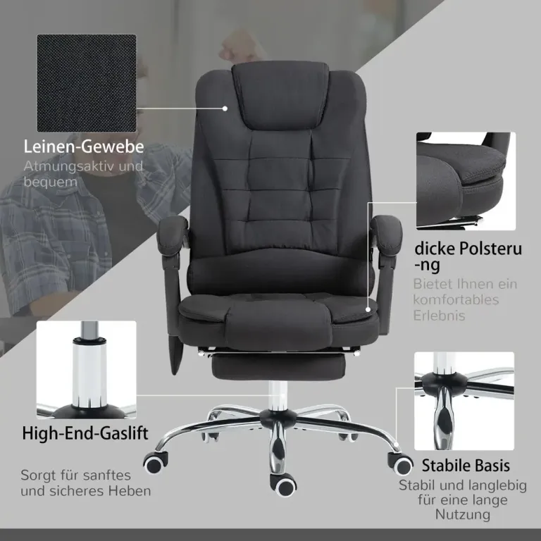 Kontorsstol Ergonomisk med Massagefunktion
