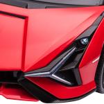 Barnelbil 12V, Lamborghini SIAN SUV, 2 Körlägen, Fjärrkontroll, Musik (MP3/USB), LED, 37–60 Månader, Metallröd, 108 x 62 x 40 cm