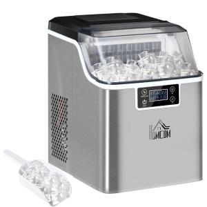 Iskubsmaskin 20 kg/24h med 3,2 L Vattentank, Silver, 2,3 L