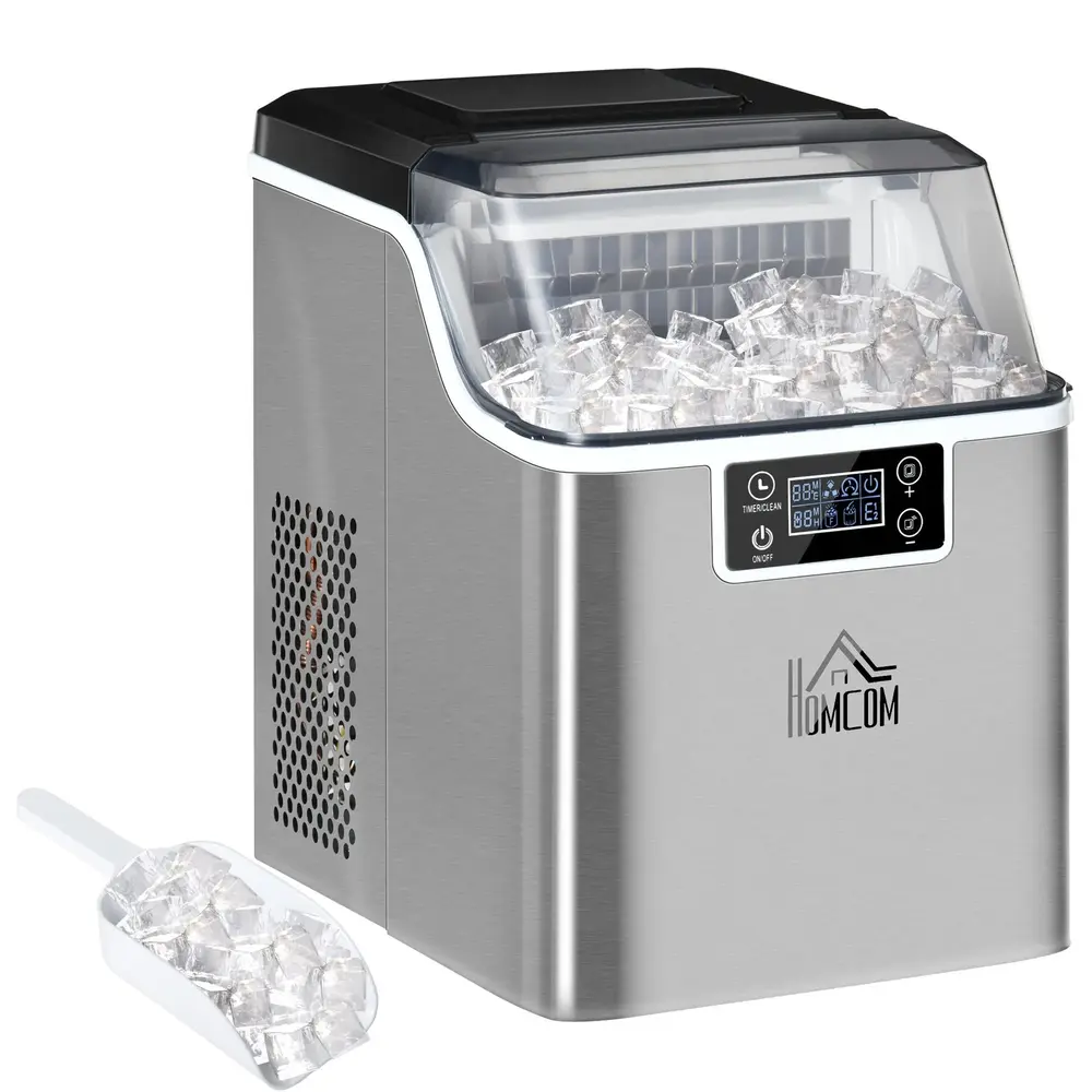 Iskubsmaskin 20 Kg/24h med 3,2 L Vattentank Silver 2,3 L