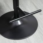 Barstolar i Konstläder 2-Pack, Snurrbara Köksstolar med Ryggstöd och Fotstöd, Justerbar Höjd för Bar och Kök, Svart, 48 x 49,5 x 76-96 cm