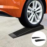 Åtkomstramp 2-Pack Tröskelramp Kantramp Gummiramper för Bilar och Rullstolar Svart 70 X 20 X 8 Cm