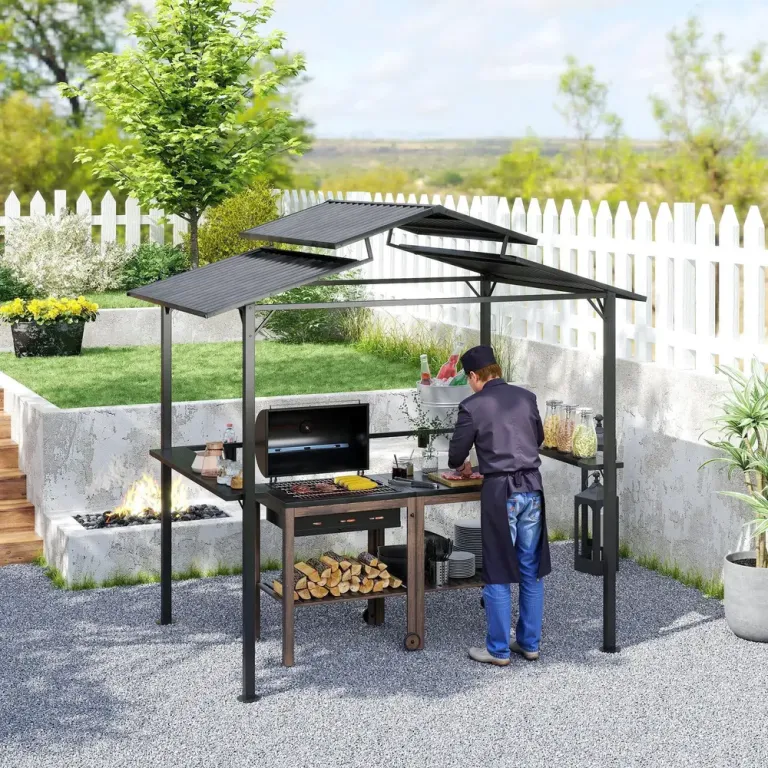 Grillpaviljong Trädgårdspaviljong 250 x 160 x 250 cm
