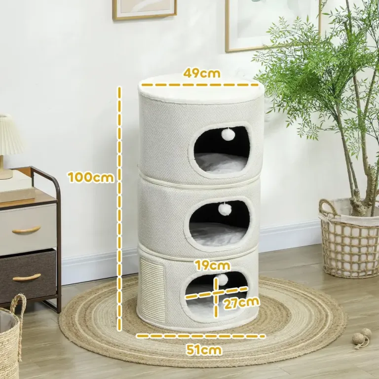 Klöstunna 4 Våningar med Kattgrottor, Beige