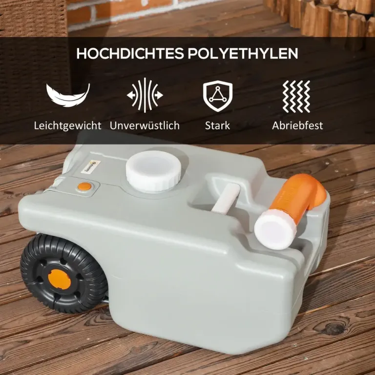 Avloppsvattentank Vattenbehållare Grå av HDPE och Metall