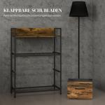 Byrå/Skänk med 4 Tyglådor, Industriell Design, Brun/Svart, 60 x 29 x 85 cm