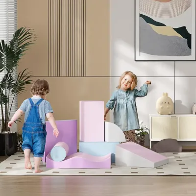 Mjuka Byggklossar för Barn 1–3 År, Flerfärgade
