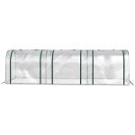 Litet Växthus i Tunnelmodell, Kompakt Drivhus med Folieöverdrag, Skyddar Småplantor och Örter, Transparent, 295 x 100 x 80 cm
