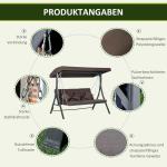 Trädgårdsskåp Utrustningsskåp Mörkgrå av Gran för Trädgård och Förvaring med Dubbeldörr och 2 Fack Väderbeständigt 74 x 43 x 88 cm