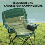 Campingstol Fällstol med Sidoficka Grön av Oxford ve Metall för Pool ve Strand Hopfällbar Trädgårdsstol med Bärväska