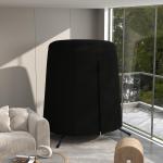 Skyddsöverdrag för Hängstol Svart av 300D Oxford Tyg för Trädgårdsmöbler Vattentätt med UV-Skydd Presenning Ø 196 x 230 cm