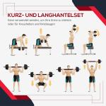 2-i-1 Hantelset 25 kg, Justerbar Hantel och Skivstång, Professionell Styrketräning för Hemmaträning