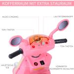 Elmotorcykel för Barn Elbil Trehjuling Barnfordon 6 V Säker och Rolig Leksak Metall och PP Rosa Gul 108 X 51 X 75 Cm