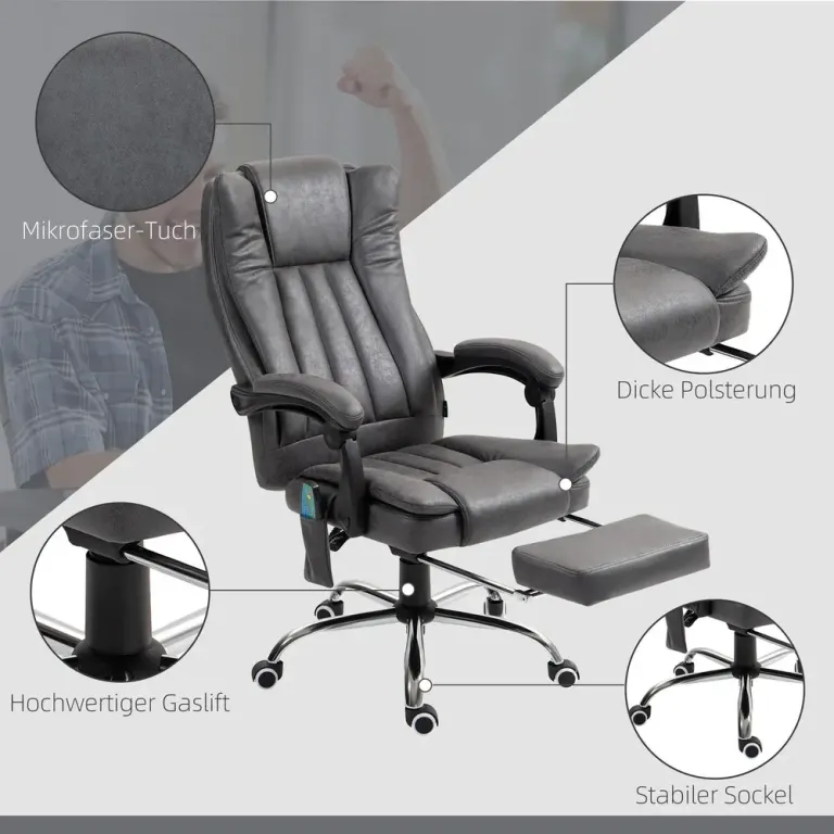 Ergonomisk Kontorsstol Chefsstol Höj- & Sänkbar