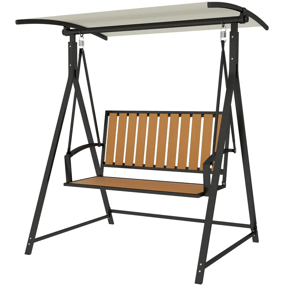 Hammock Trädgårdsgunga 2-Sits Svart av 142 x 112 x 162 Cm