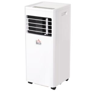 Mobil Luftkonditionering 2,1 Kw 3 i 1 Luftkonditioneringsenhet med 24 H Timer och 2 Hastighetsnivåer för Kylning Avfuktning och Ventilation
