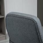 Ergonomisk Kontorsstol med Massage, Bekväm Skrivbordsstol med Hög Rygg och Värme, Justerbar Arbetsstol för Hemmakontor, Grå