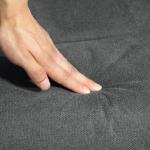 Vilstol med Fotpall, Justerbart Ryggstöd, Sammetslook, upp till 150 kg, Antracit