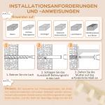 Kattklättervägg Kattmöbel Beige av Sisal och Trä för Katter upp till 5 kg 3 Delar Väggmonterad med Skrapstolpe och Stege