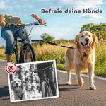 Cykelkoppel Hundkoppel för Cykel Svart av Metall för Hundar Enkel Montering för Cykling och Jogging