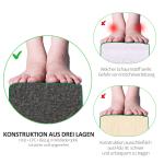 Gymnastikbom Hopfällbar med Halkfri Yta och Robust Träram för Träning och Motion Hållbar och Stabil Blå Mocka 210 x 10 x 6,5 cm