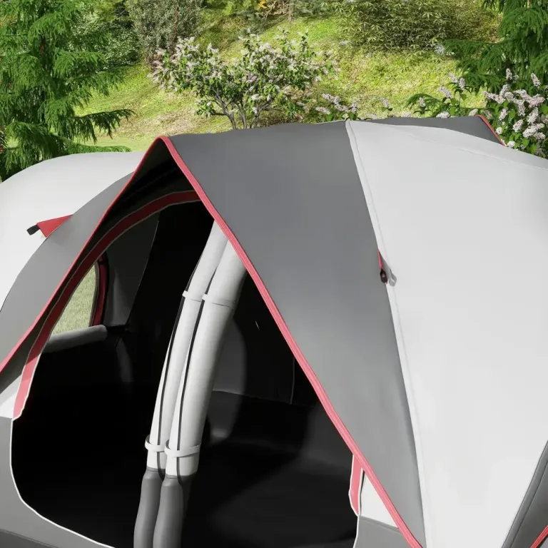 Campingtält Tunneltält för 8 Personer Grå av Polyester
