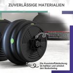 Hantelset 2 i 1 med Skivstång och Hantlar för Hemmaträning med Halkfria Grepp Ergonomisk och Hållbar Grön och Svart Plast och Stål 25 kg