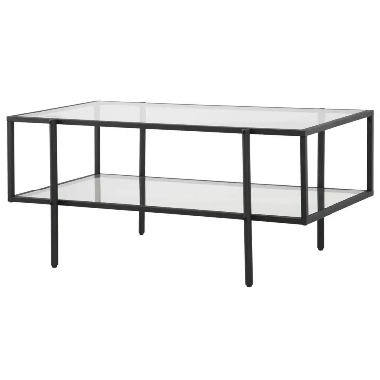 Soffbord i Glas 3 Hyllplan Sidobord 100 x 55 x 45,5 cm