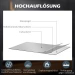 Kleankin Badrumsspegel LED Spegel Silver av Glas för Badrum med 3x Förstoring och Touchfunktion 3 Ljusfärger Anti-Imma Funktion 80 x 60 cm