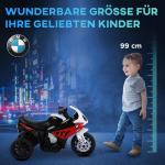 BMW S1000RR Licensierad Elektrisk Trehjuling Barnmotorcykel med Batteri Stål Röd 66 X 37 X 44 Cm
