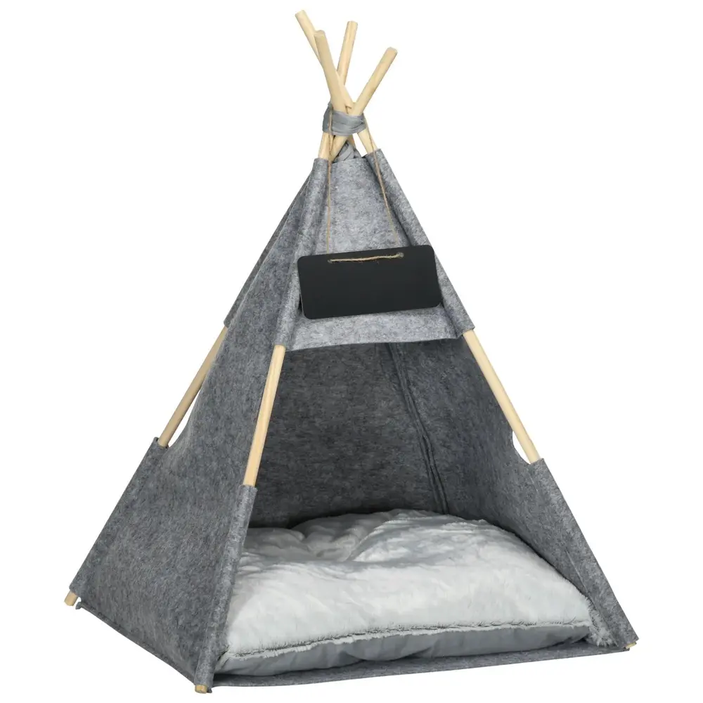Tipi-Tält för Hund och Katt Mysigt Djurhus 58 x 58 x 80 Cm