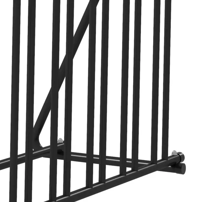 Cykelställ Cykelhållare Svart av Stål 114 x 58 x 75 cm