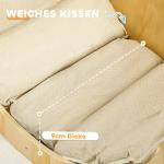 Klätterbåge och Gunga med Mjuk Dyna för Barn 1,5–4 År Hållbar och Säker Natur Trä och Tyg för Inomhusbruk upp till 50 kg