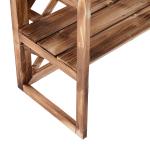 Blomstativ 3-Vånings Växthylla Granträ för Inomhus och Utomhusbruk Platsbesparande Robust Design Naturlig Finish