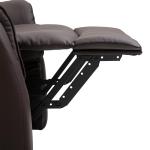 Elektrisk Ståstol TV-Stol med Ståhjälp Relaxstol med Liggfunktion Konstläder Brun 80 X 94 X 104 Cm