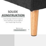 Hörnsoffa L-Form Soffa Svart av Tyg med Linnelook för Vardagsrum 3-Sits Soffa med Schäslong Modern Design