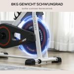 Ergometer med Justerbart Motstånd, upp till 120 kg, Stål, 103 x 53 x 100–114 cm, Vit/Svart