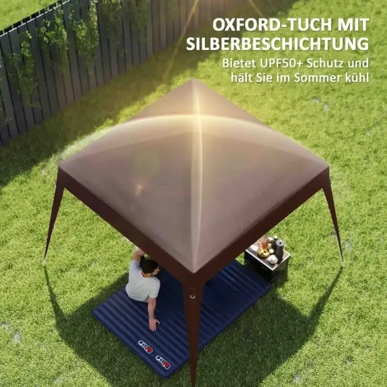 Ersättningstak för Paviljong Vattenavvisande Kaffe 3 x 3 m