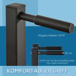 Dip-Station för Hemmagym, Stabilt Träningsstativ för Dips och Magträning, Robust Stålkonstruktion för Överkroppsträning, Svart, 104 x 70,5 x 122 cm