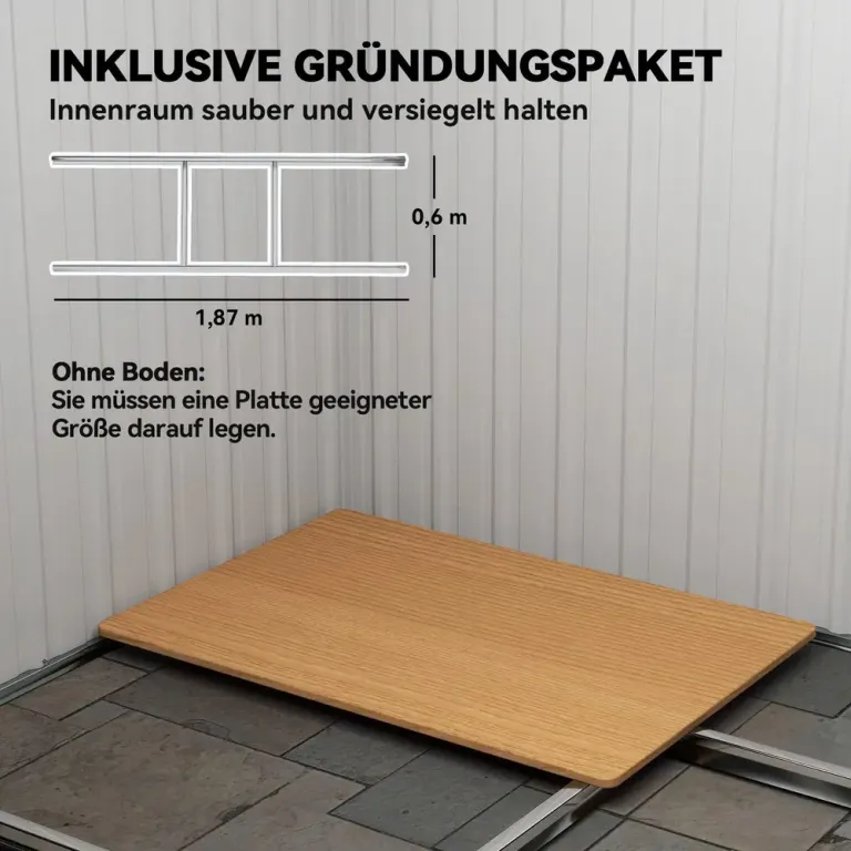 Redskapsbod Trädgårdsskjul Trädgårdsbod i Metall 2,3 M² 207