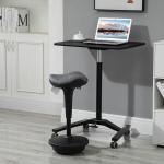 Ergonomisk Kontorspall med Vridfunktion, Höjdjusterbar 65,5–83,5 cm, 120° Lutning, Grå