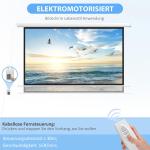 Motoriserad Projektorduk, 16:9, 84 tum, Fjärrkontroll
