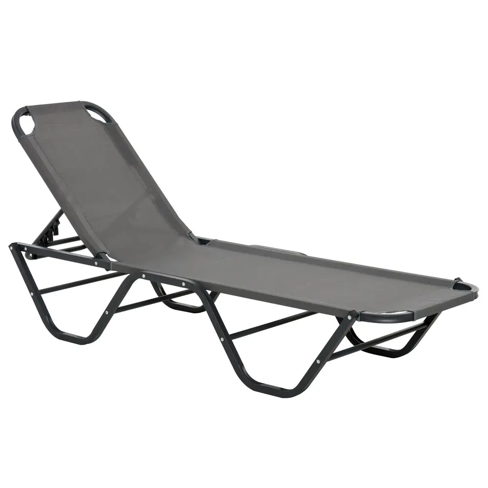 Solsäng i Aluminium Ergonomisk Solstol 163 x 58,5 x 91 Cm