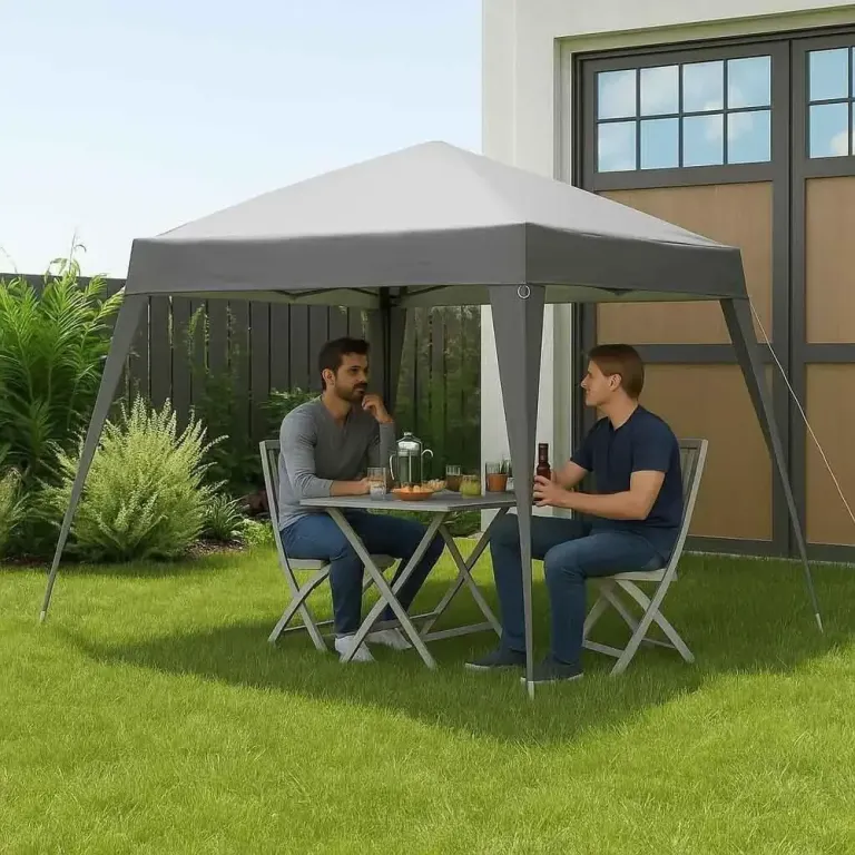 Ersättningstak för Paviljong Vattenavvisande Ljusgrå 3 x 3 m