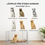 Valphage Hundlekhage 8-Delad Silver av Stål för Små Hundar och Kaniner Utomhus Inhägnad med Dörr 100 cm