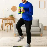 Aerobic Stepper Stegbräda Höjdjusterbar Grön av Plast för Fitness och Hemmaträning Motionscykel med 3 Nivåer 10-20 cm