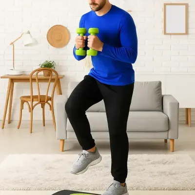 Aerobic Stepper Stegbräda Höjdjusterbar Grön 10-20 cm
