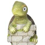 Trädgårdsfigur Sköldpadda med Solcellsbelysning och Väderbeständig Yta för Dekoration Hållbar och Prisvärd Flerfärgad Resin